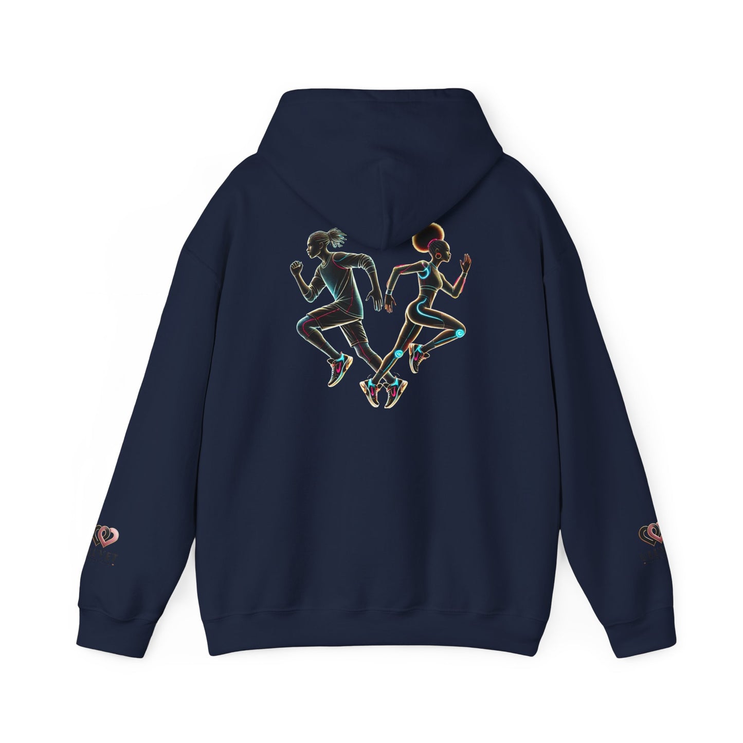 Dynamic Running Hooded Sweatshirt | Cozy Unisex Gift, Running Enthusiast Hoodie, Sportswear, Comfortable Style, Fitness Apparel