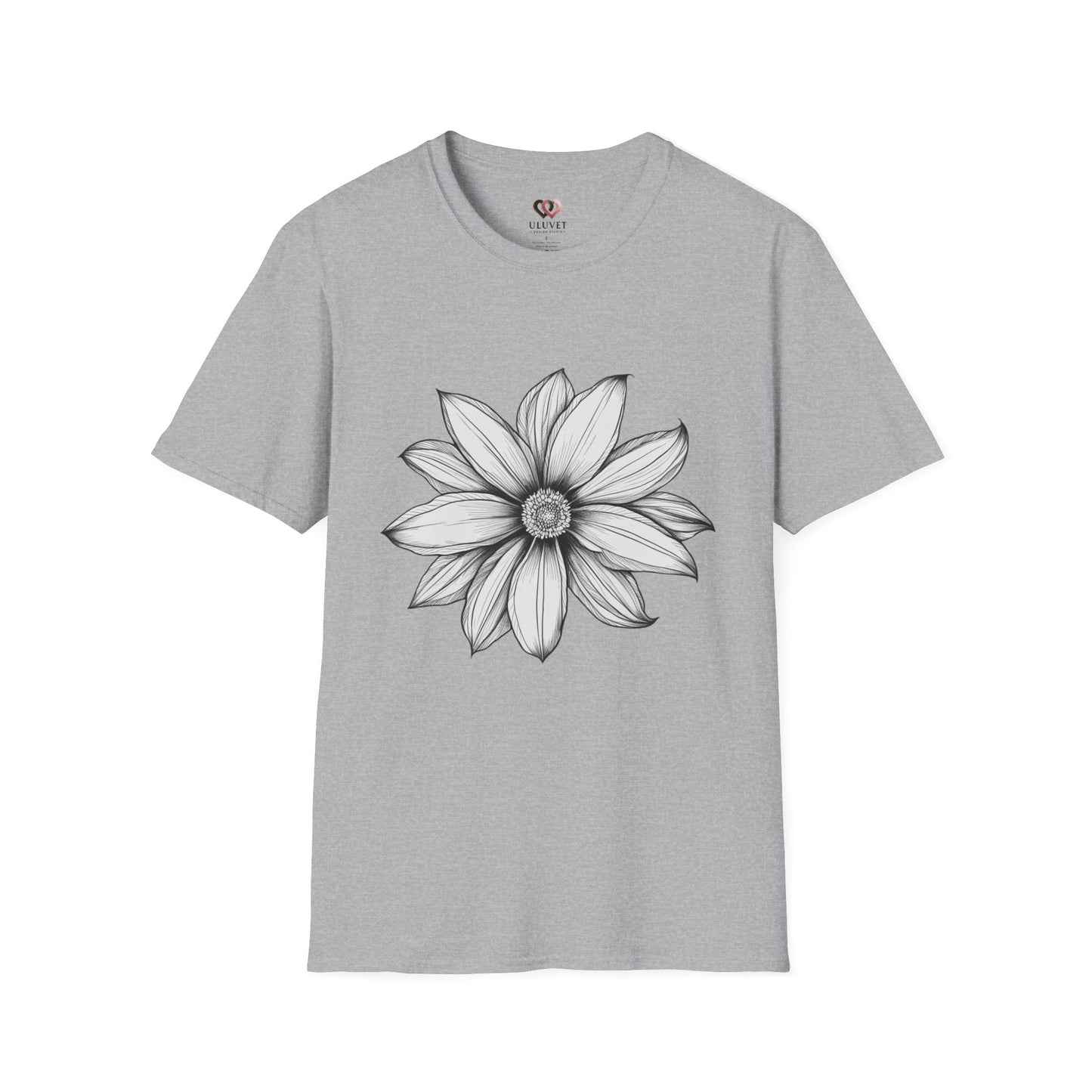 Floral Graphic T-Shirt, Softstyle Tee, Nature Lover Gift, Casual Wear, Birthday Apparel, Eco-Friendly Fashion