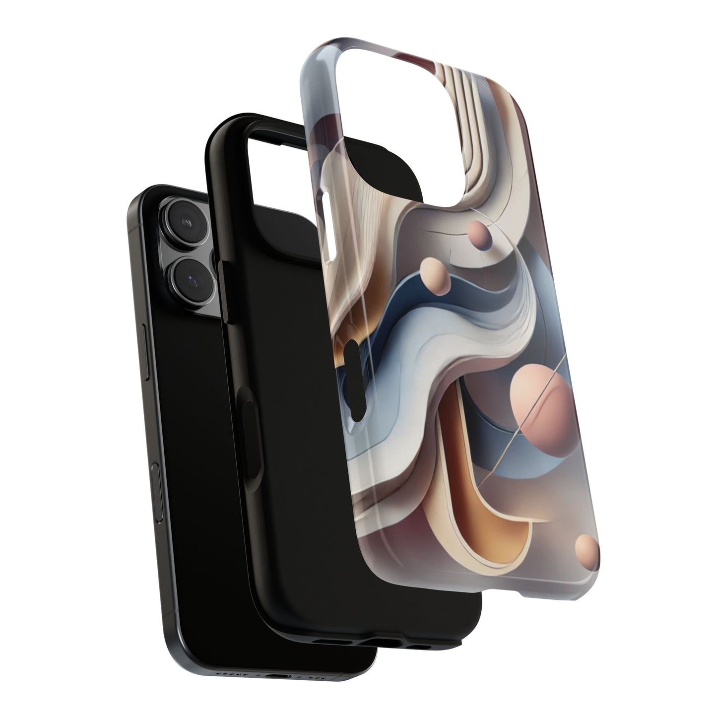 Abstract Phone Case, Art-Inspired Tough Cases, Unique Gift for Art Lovers, Stylish Accessory, Geometric Design, Modern Aesthetic