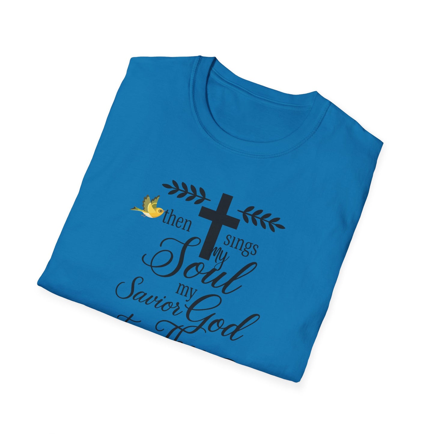 Faith-Inspired Unisex Softstyle T-Shirt, Spiritual Gift, Christian Apparel, Inspirational Wear, Perfect for Church, Everyday Comfort