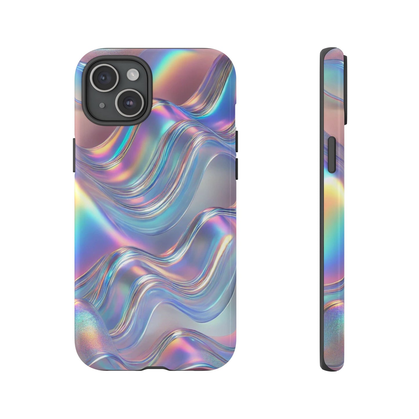 Iridescent Phone Case, Stylish Smartphone Cover, Trendy Tech Accessory, Colorful Gift for Her, Modern Design for Any Occasion