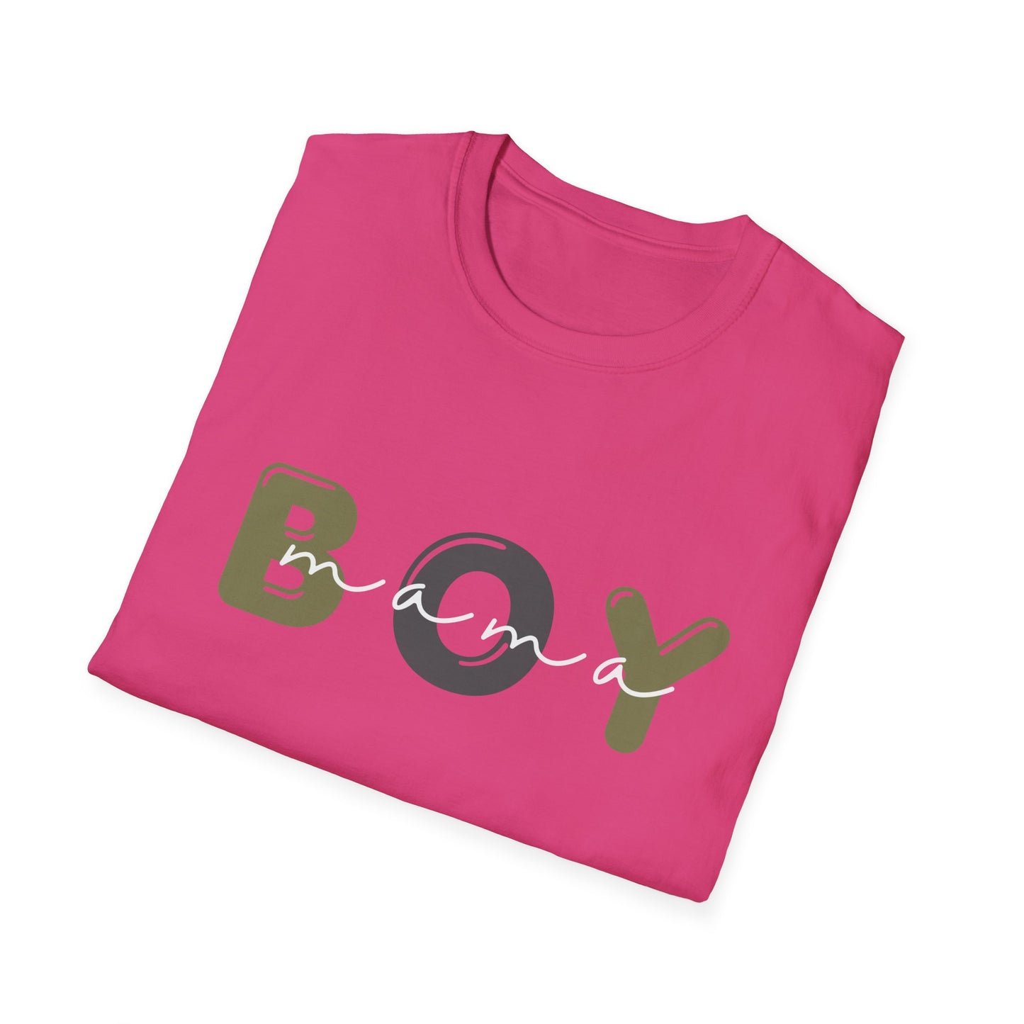 Boy Mama Unisex Softstyle T-Shirt, Casual Tee for Moms, Perfect Gift for Mother's Day, Summer Apparel, Family Matching Tee