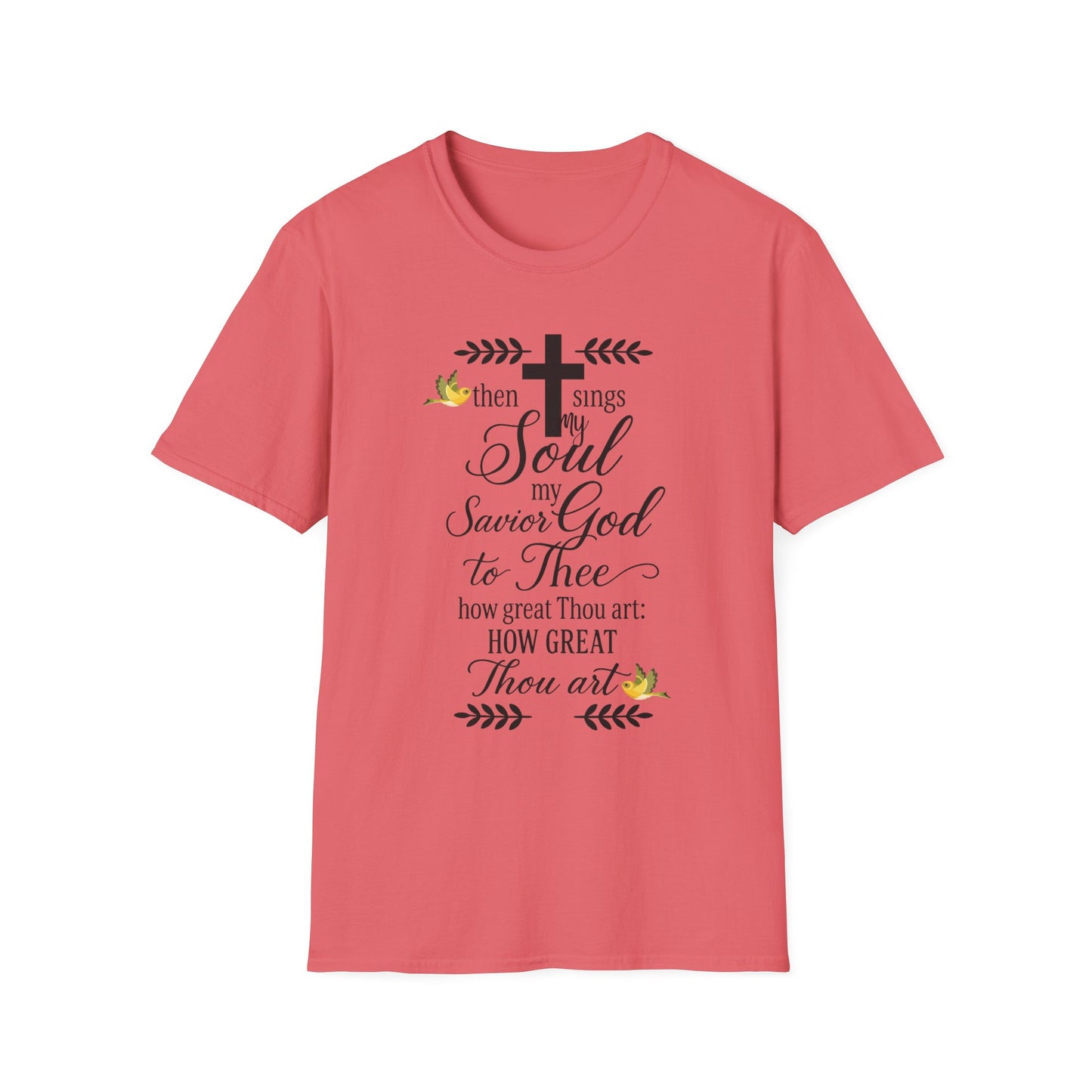 Faith-Inspired Unisex Softstyle T-Shirt, Spiritual Gift, Christian Apparel, Inspirational Wear, Perfect for Church, Everyday Comfort