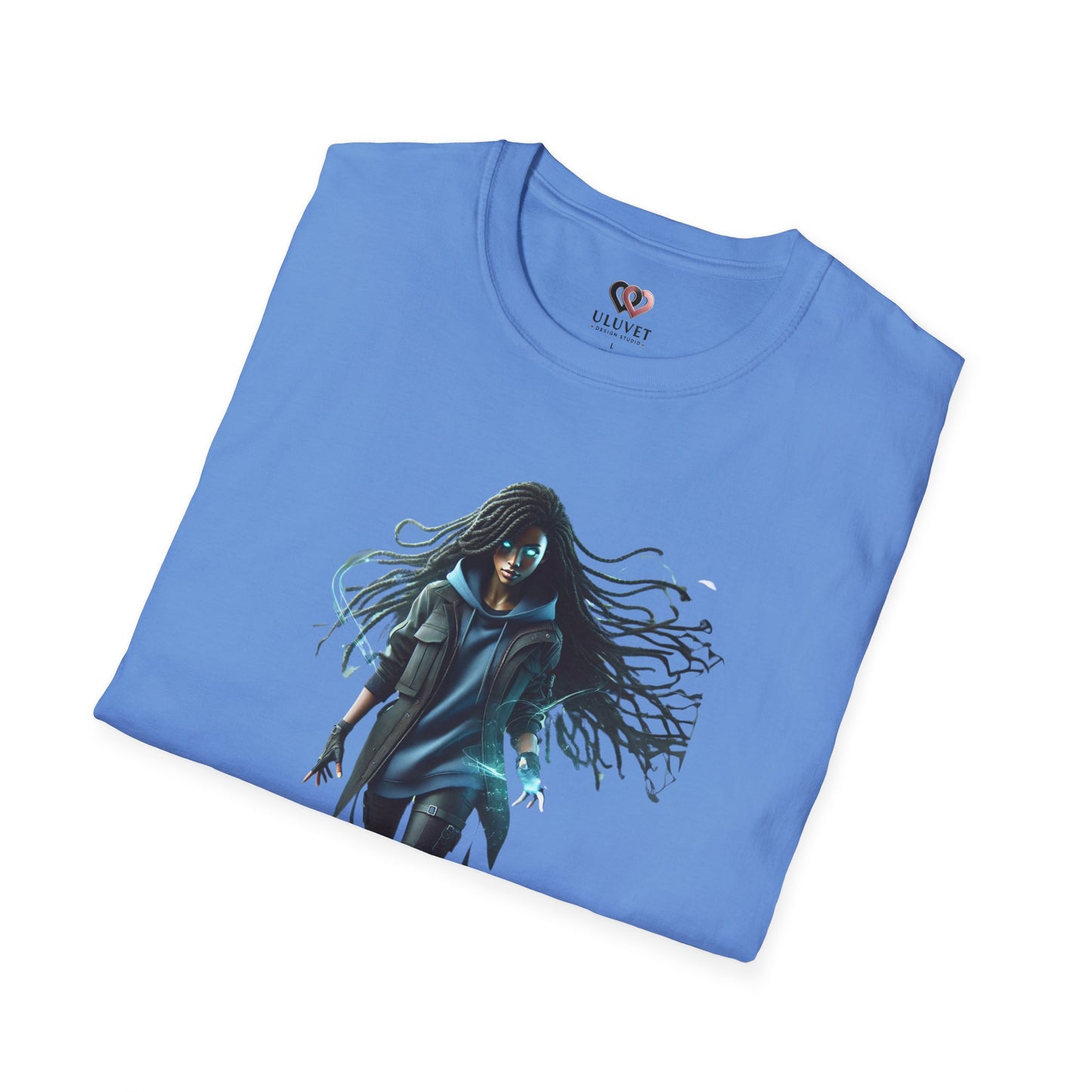 Mystical Girl Unisex Softstyle T-Shirt, Fantasy Tee, Gift for Her, Unique Graphic Tee, Cool Casual Wear, Birthday Gift, Halloween Costume