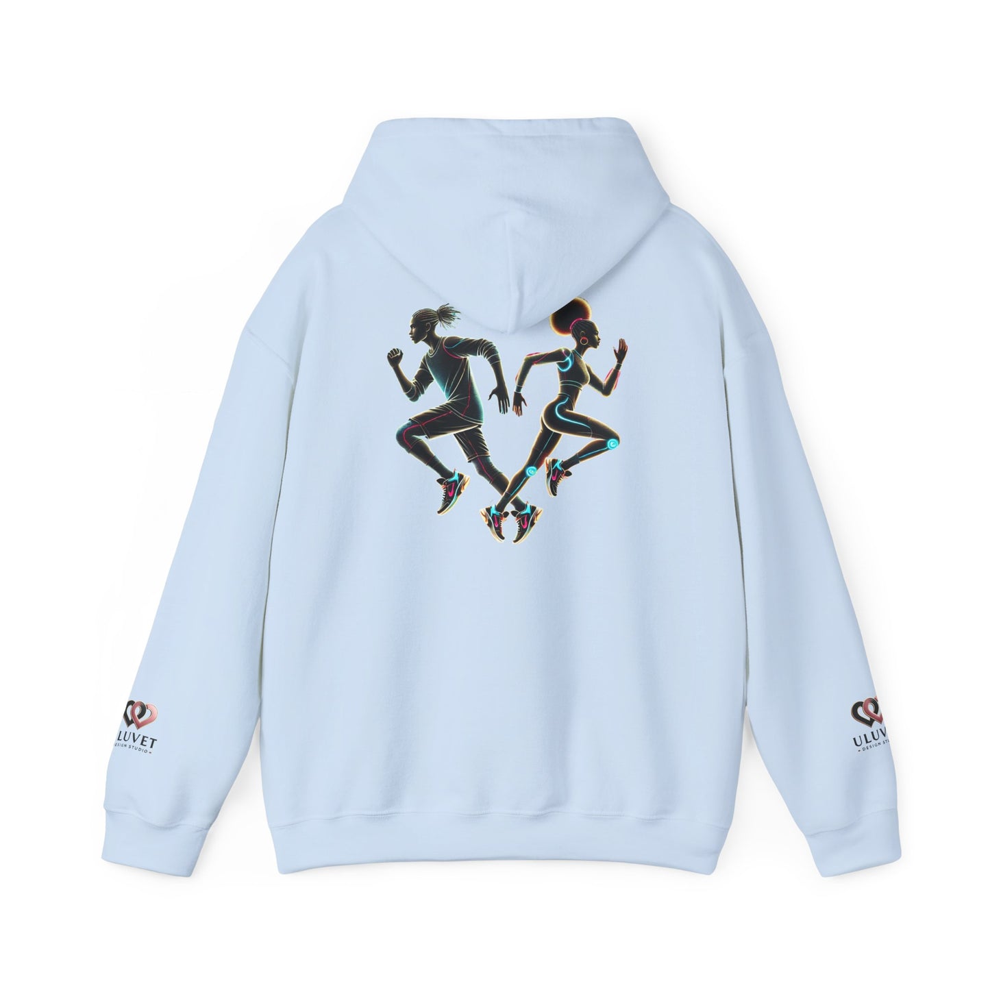 Dynamic Running Hooded Sweatshirt | Cozy Unisex Gift, Running Enthusiast Hoodie, Sportswear, Comfortable Style, Fitness Apparel