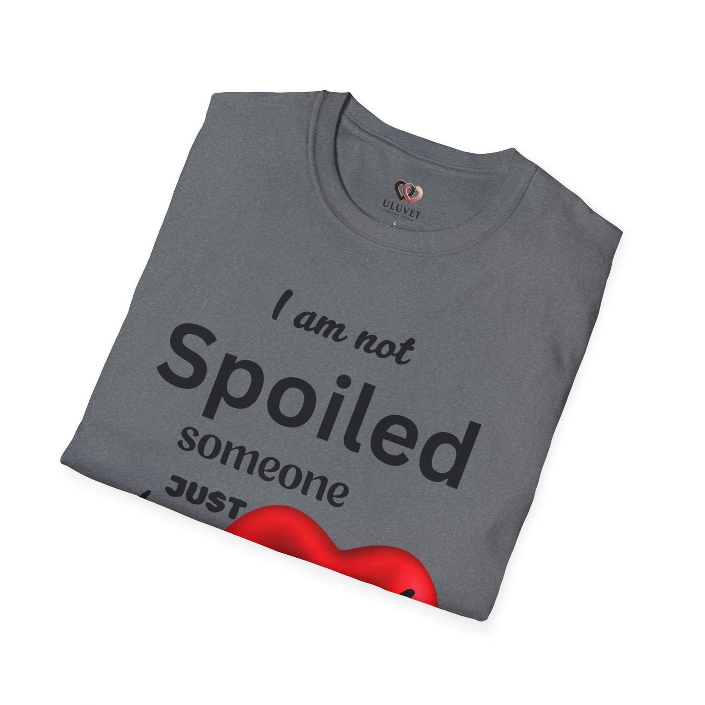 Fun Heart Graphic Tee for Spoiled Ones - Perfect Gift for Birthdays, Anniversaries, Galentine's Day, Summer Outfits, Casual Wear