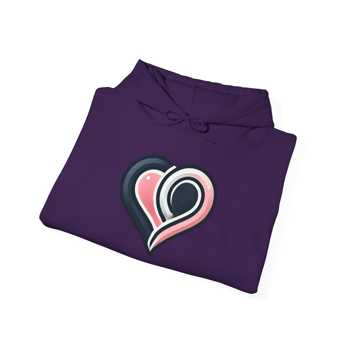 Cozy Heart Design Unisex Hoodie, Perfect for Valentine's Day, Gift for Couples, Love Apparel, Casual Comfort, Everyday Wear