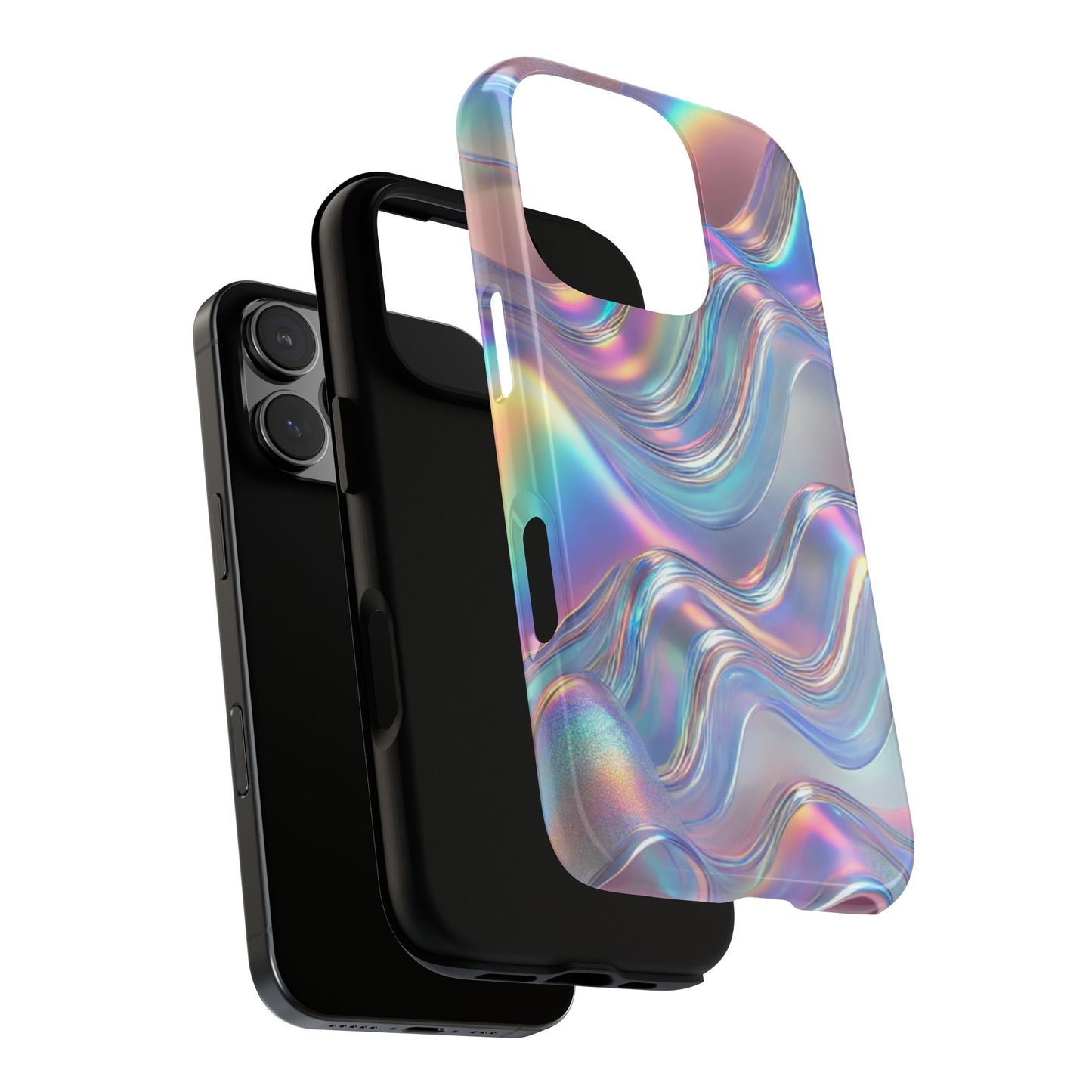 Iridescent Phone Case, Stylish Smartphone Cover, Trendy Tech Accessory, Colorful Gift for Her, Modern Design for Any Occasion