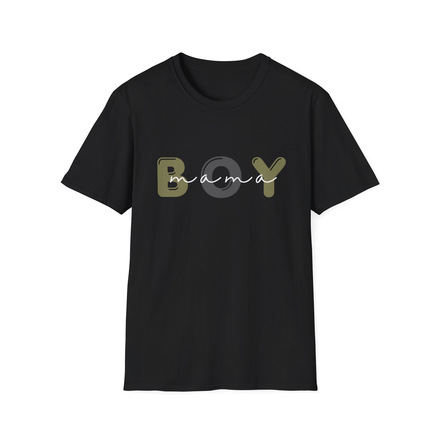 Boy Mama Unisex Softstyle T-Shirt, Casual Tee for Moms, Perfect Gift for Mother's Day, Summer Apparel, Family Matching Tee
