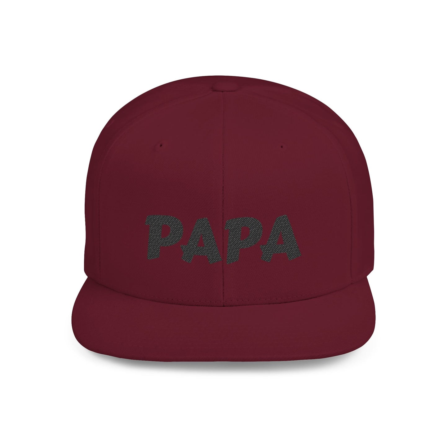 Custom 'Papa' Flat Bill Snapback Hat | Trendy Dad Cap, Gift for Father's Day, Birthday, Casual Wear, Everyday Style