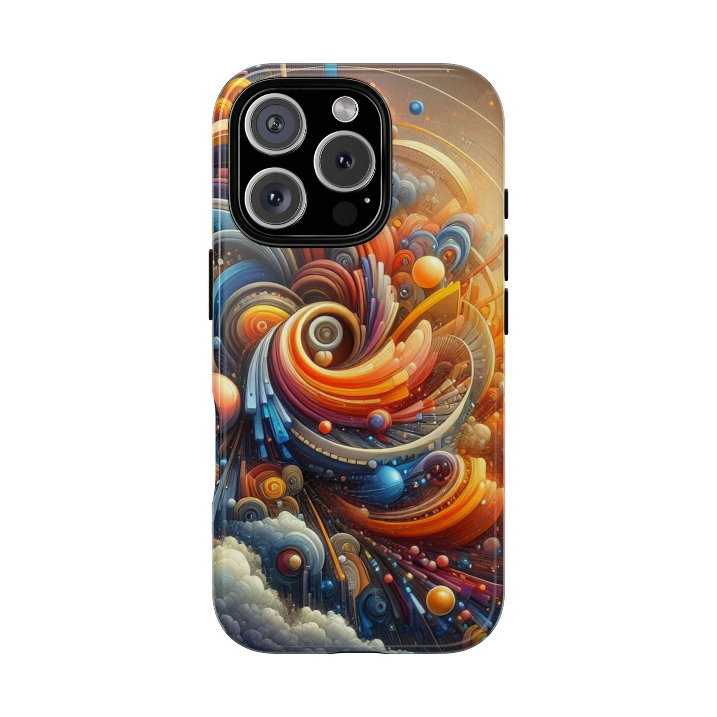 Vibrant Abstract Phone Case, Artistic Cell Phone Cover, Colorful Smartphone Protector, Unique Gift for Art Lovers, Stylish Tech Accessory