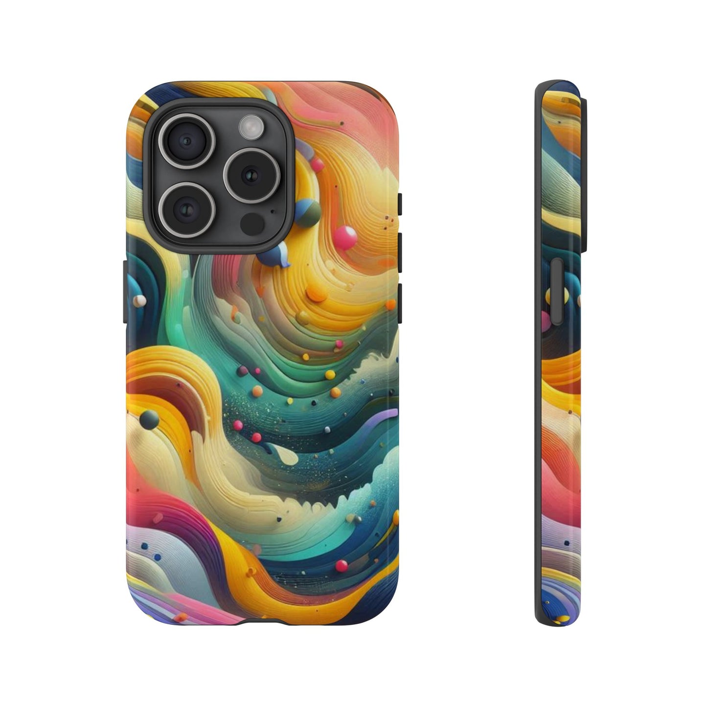 Colorful Abstract Phone Case - Tough Cases for Creative Spirits, Custom Phone Cover, Artistic Gift, Vibrant Accessories, Unique Design
