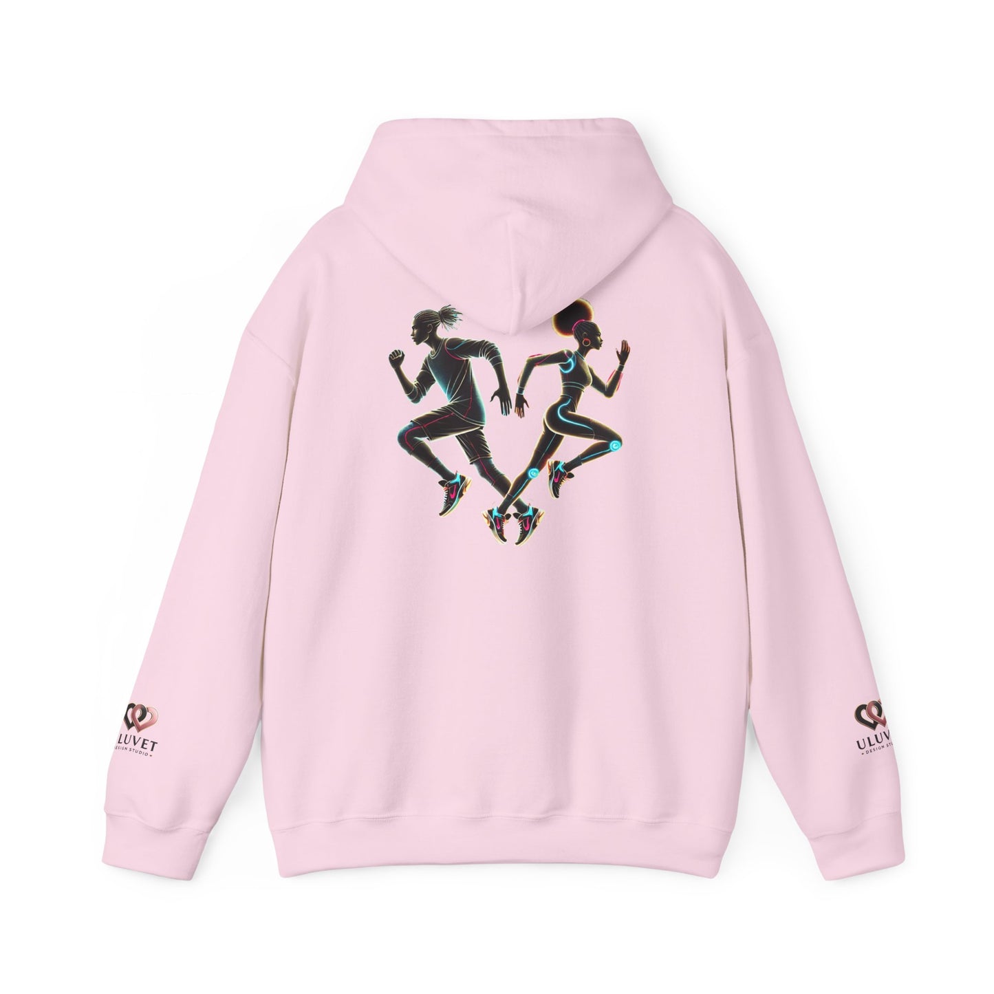 Dynamic Running Hooded Sweatshirt | Cozy Unisex Gift, Running Enthusiast Hoodie, Sportswear, Comfortable Style, Fitness Apparel