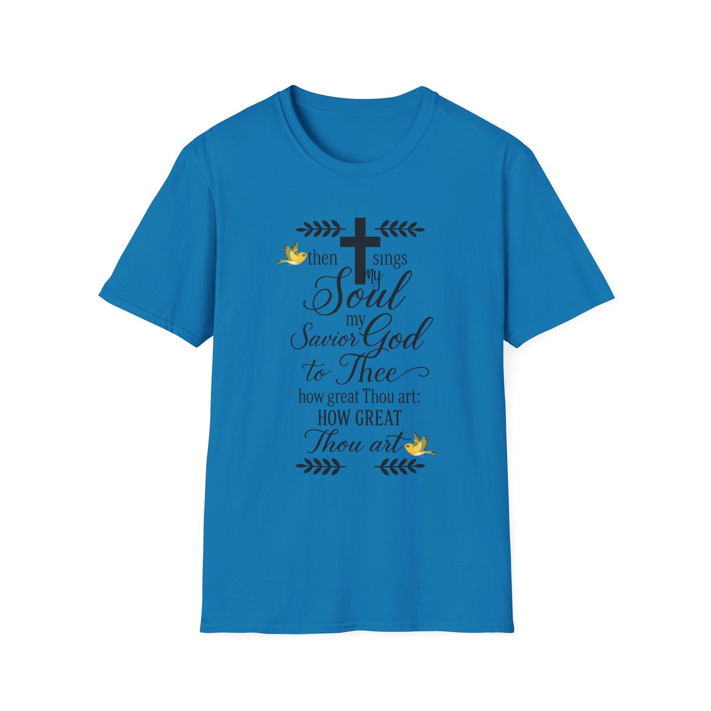 Faith-Inspired Unisex Softstyle T-Shirt, Spiritual Gift, Christian Apparel, Inspirational Wear, Perfect for Church, Everyday Comfort