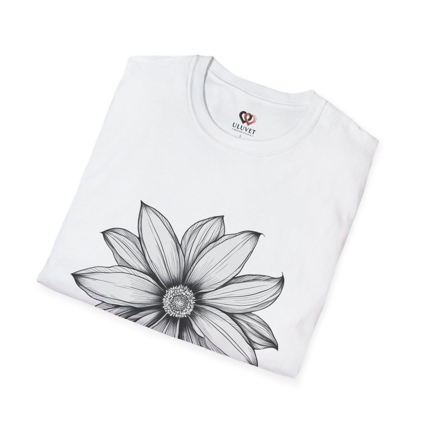 Floral Graphic T-Shirt, Softstyle Tee, Nature Lover Gift, Casual Wear, Birthday Apparel, Eco-Friendly Fashion