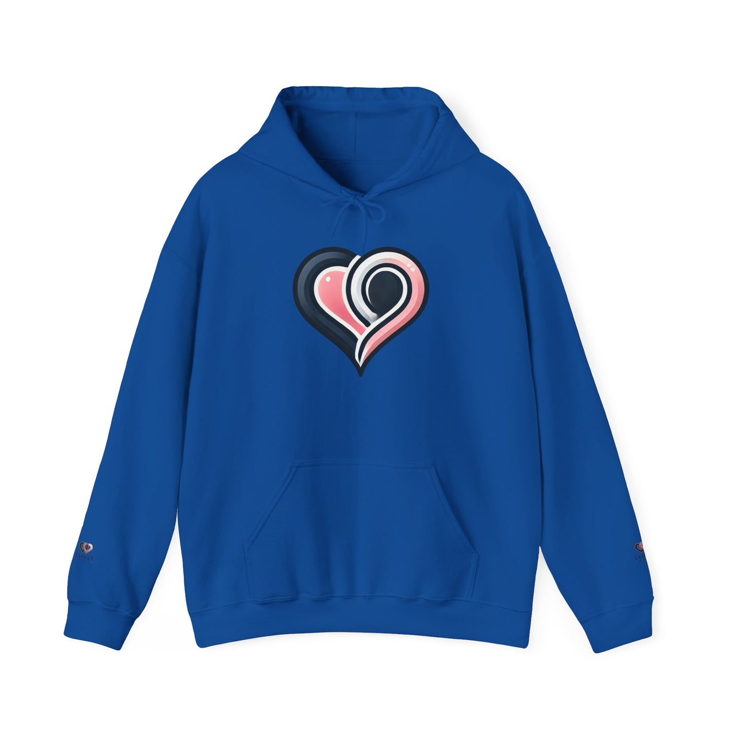 Cozy Heart Design Unisex Hoodie, Perfect for Valentine's Day, Gift for Couples, Love Apparel, Casual Comfort, Everyday Wear