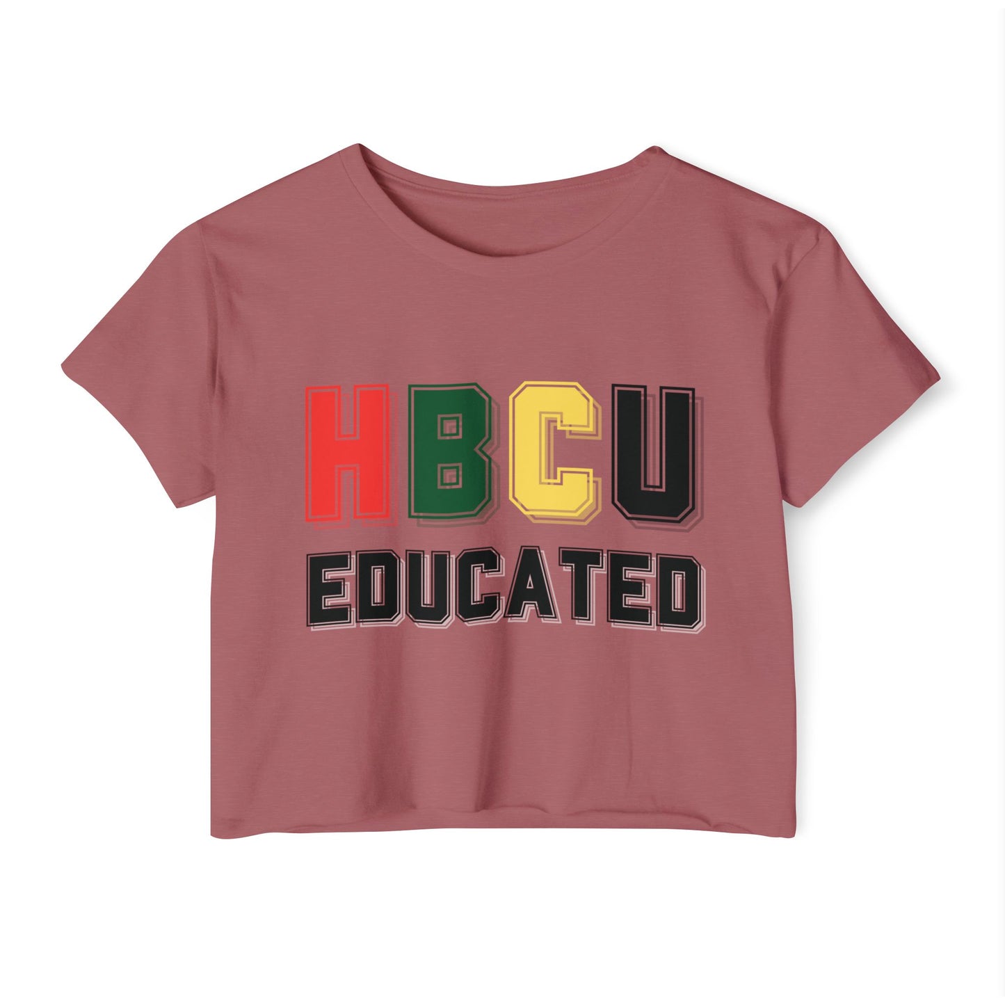 HBCU Women's Festival Crop Top, College Campus Shirt, Black History Month Tee, Retro Style Clothing, African American Pride Apparel