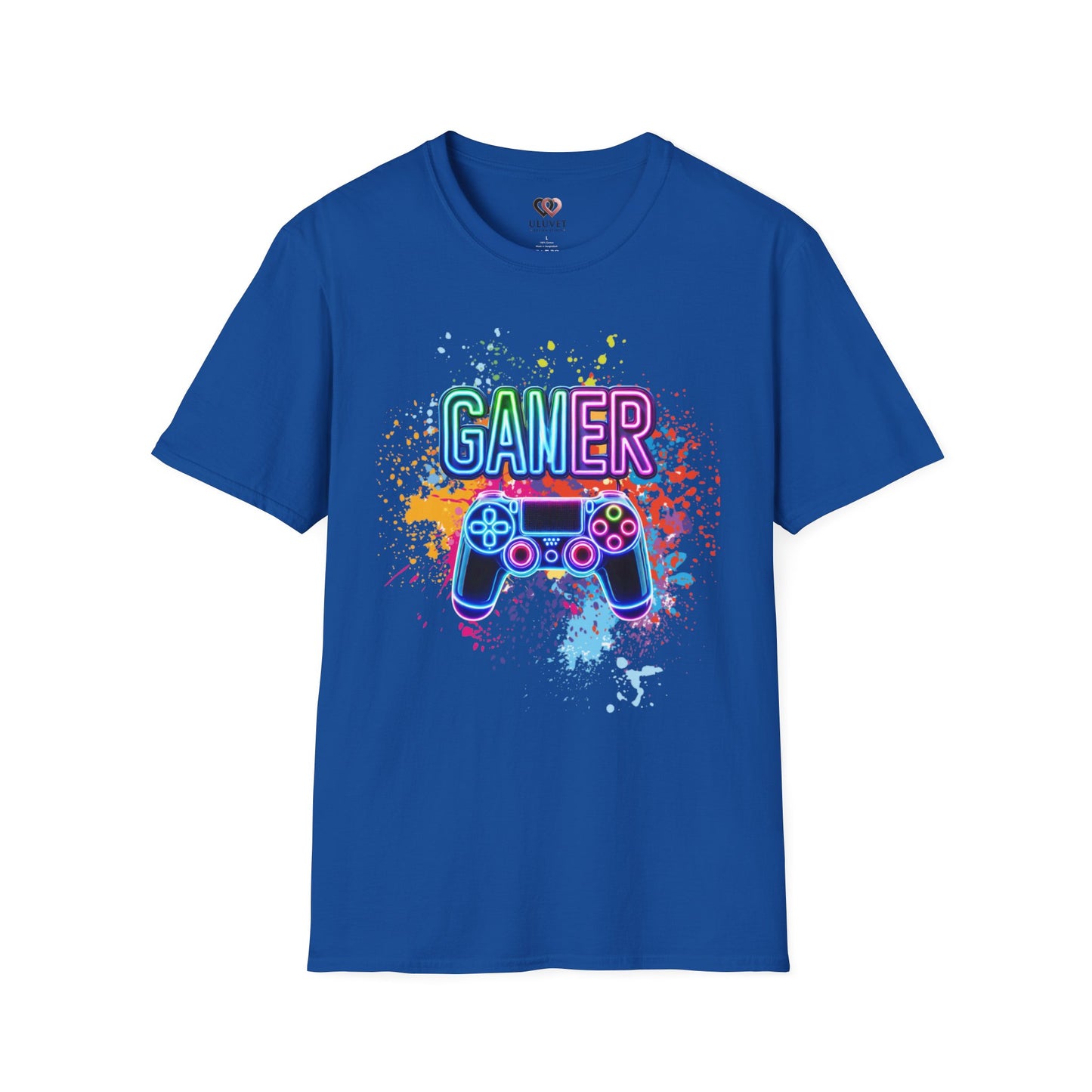 Gamer T-Shirt, Unisex Softstyle Tee, Fun Colors, Gamer Shirt, Gaming Tee, Video Game Tshirt, Casual Gamer Apparel