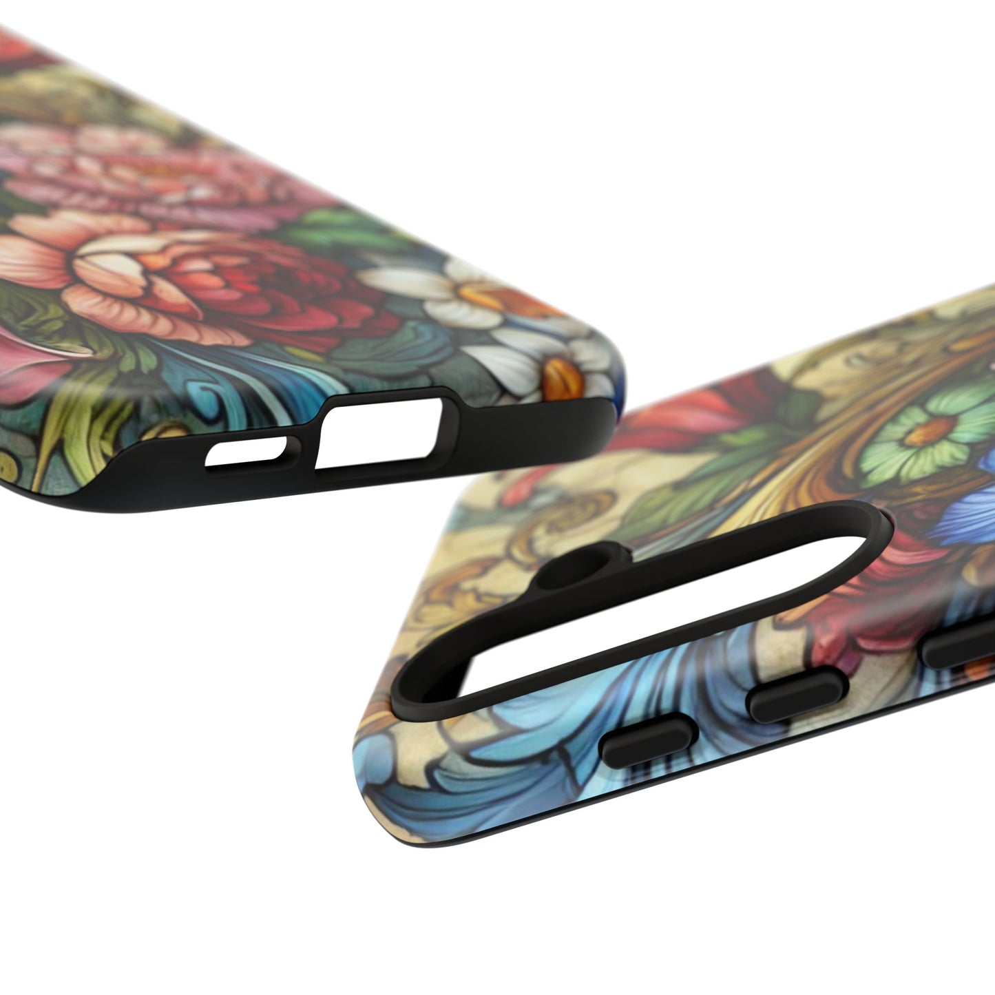 Floral Phone Case, Tough Cases with Colorful Floral Design, Gift for Her, Elegant Phone Cover, Spring Vibes, Unique Design