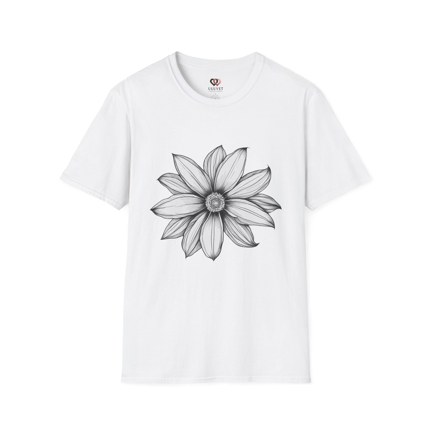 Floral Graphic T-Shirt, Softstyle Tee, Nature Lover Gift, Casual Wear, Birthday Apparel, Eco-Friendly Fashion