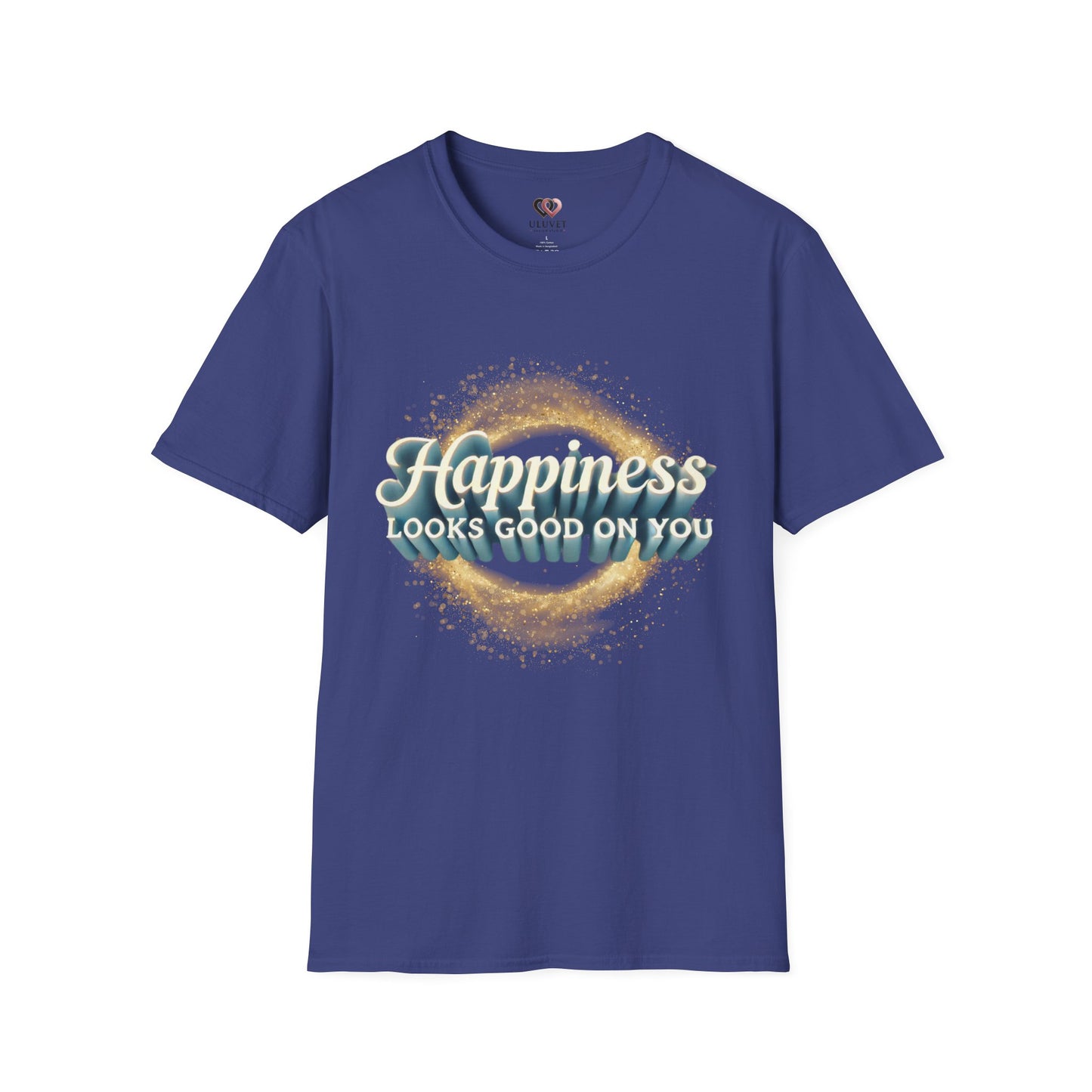 Happiness Looks Good on You T-Shirt, Unisex Softstyle Tee, Positive Vibes Shirt, Casual Gift, Everyday Wear