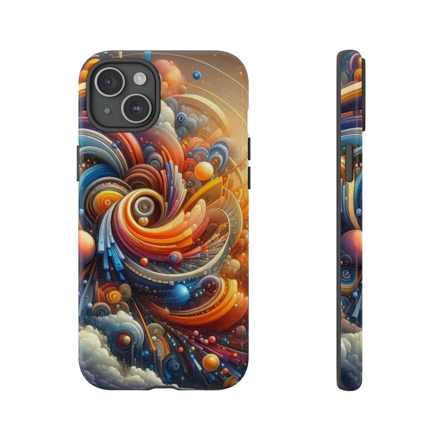 Vibrant Abstract Phone Case, Artistic Cell Phone Cover, Colorful Smartphone Protector, Unique Gift for Art Lovers, Stylish Tech Accessory