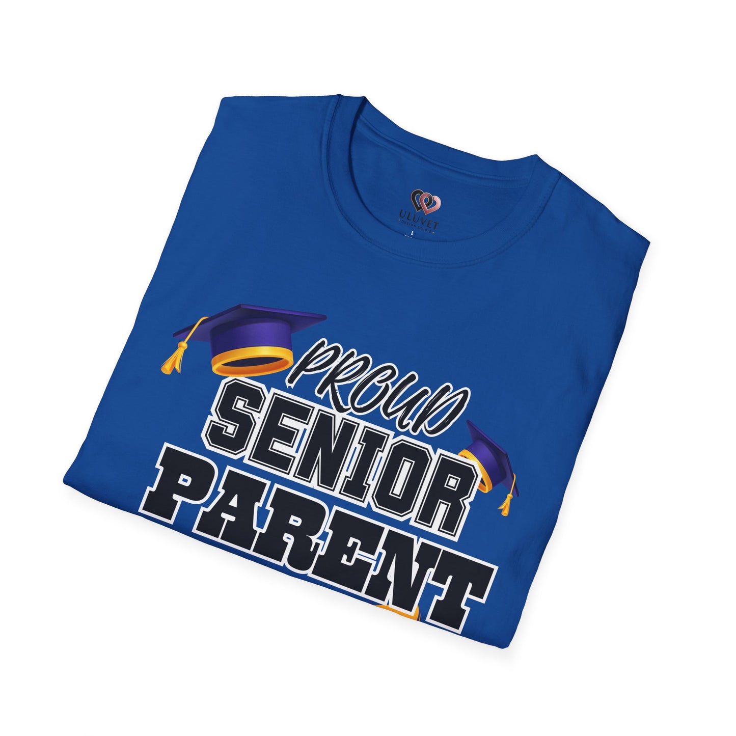 Proud Senior Parent T-Shirt, Graduation Gift, Unisex Tee, Softstyle Shirt, Senior Year Celebration Wear, School Pride Apparel
