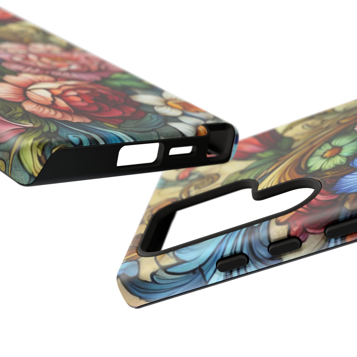 Floral Phone Case, Tough Cases with Colorful Floral Design, Gift for Her, Elegant Phone Cover, Spring Vibes, Unique Design