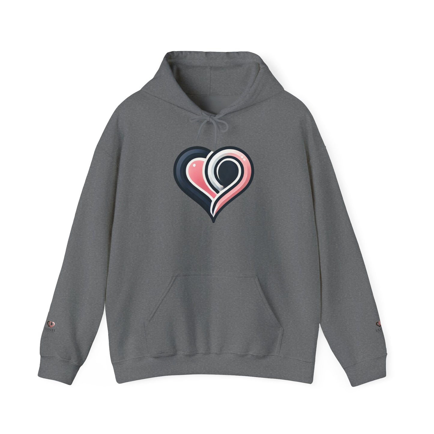 Cozy Heart Design Unisex Hoodie, Perfect for Valentine's Day, Gift for Couples, Love Apparel, Casual Comfort, Everyday Wear