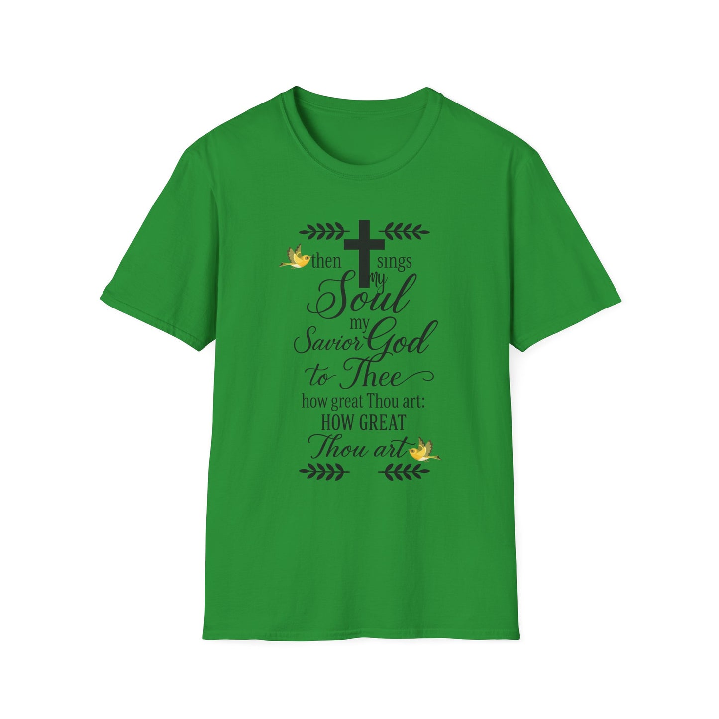 Faith-Inspired Unisex Softstyle T-Shirt, Spiritual Gift, Christian Apparel, Inspirational Wear, Perfect for Church, Everyday Comfort