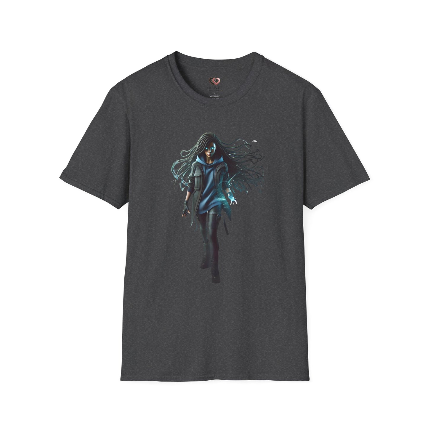 Mystical Girl Unisex Softstyle T-Shirt, Fantasy Tee, Gift for Her, Unique Graphic Tee, Cool Casual Wear, Birthday Gift, Halloween Costume