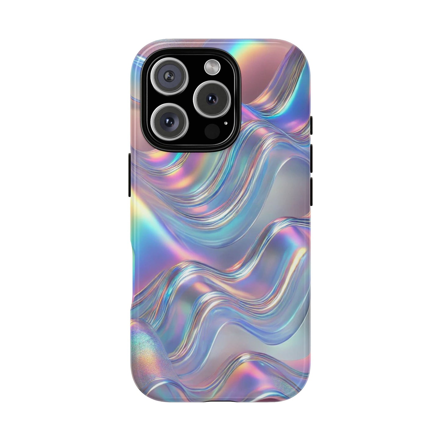 Iridescent Phone Case, Stylish Smartphone Cover, Trendy Tech Accessory, Colorful Gift for Her, Modern Design for Any Occasion