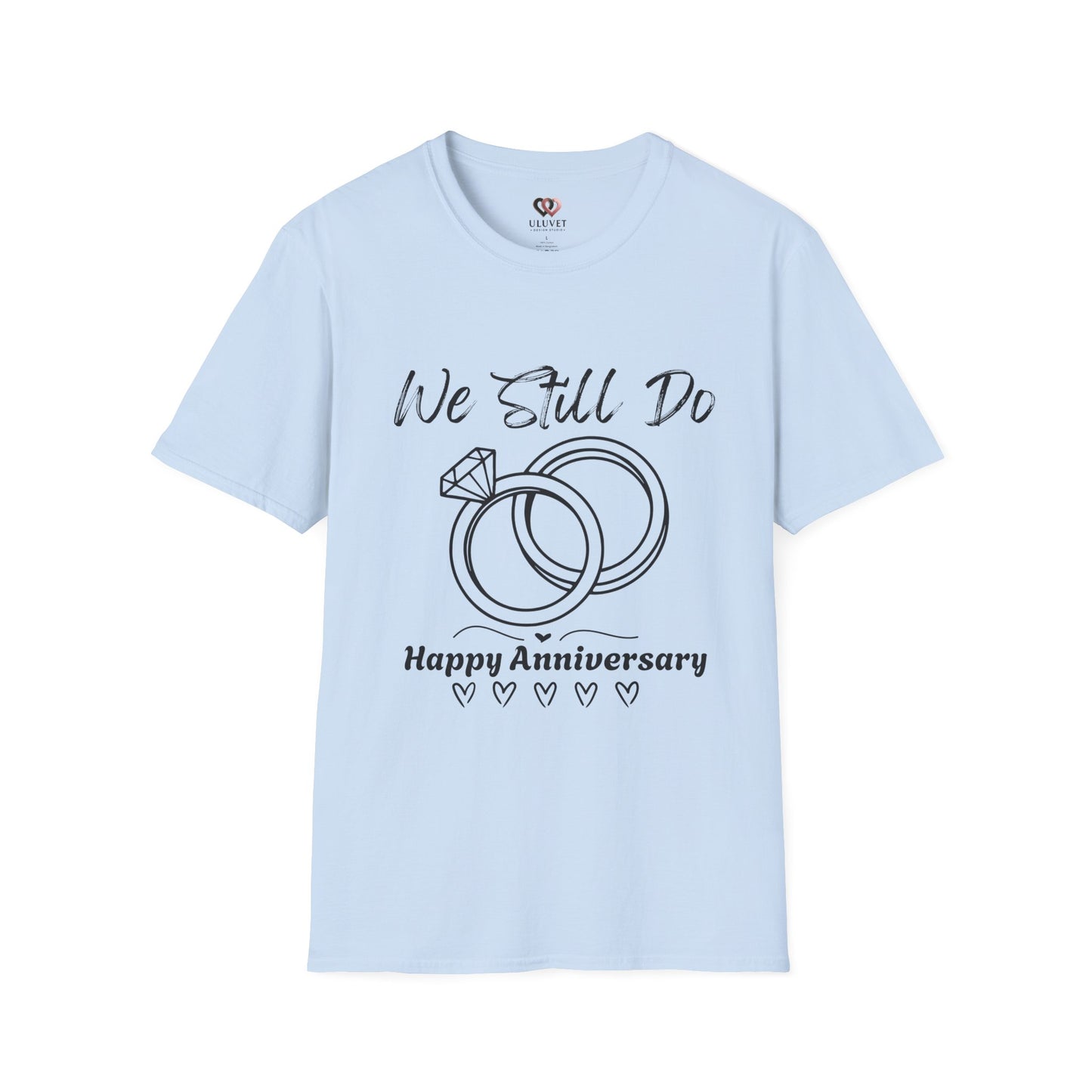 Happy Anniversary T-Shirt, Anniversary Gift, Couple Matching Apparel, Love Celebration Tee, Wedding Anniversary Clothing