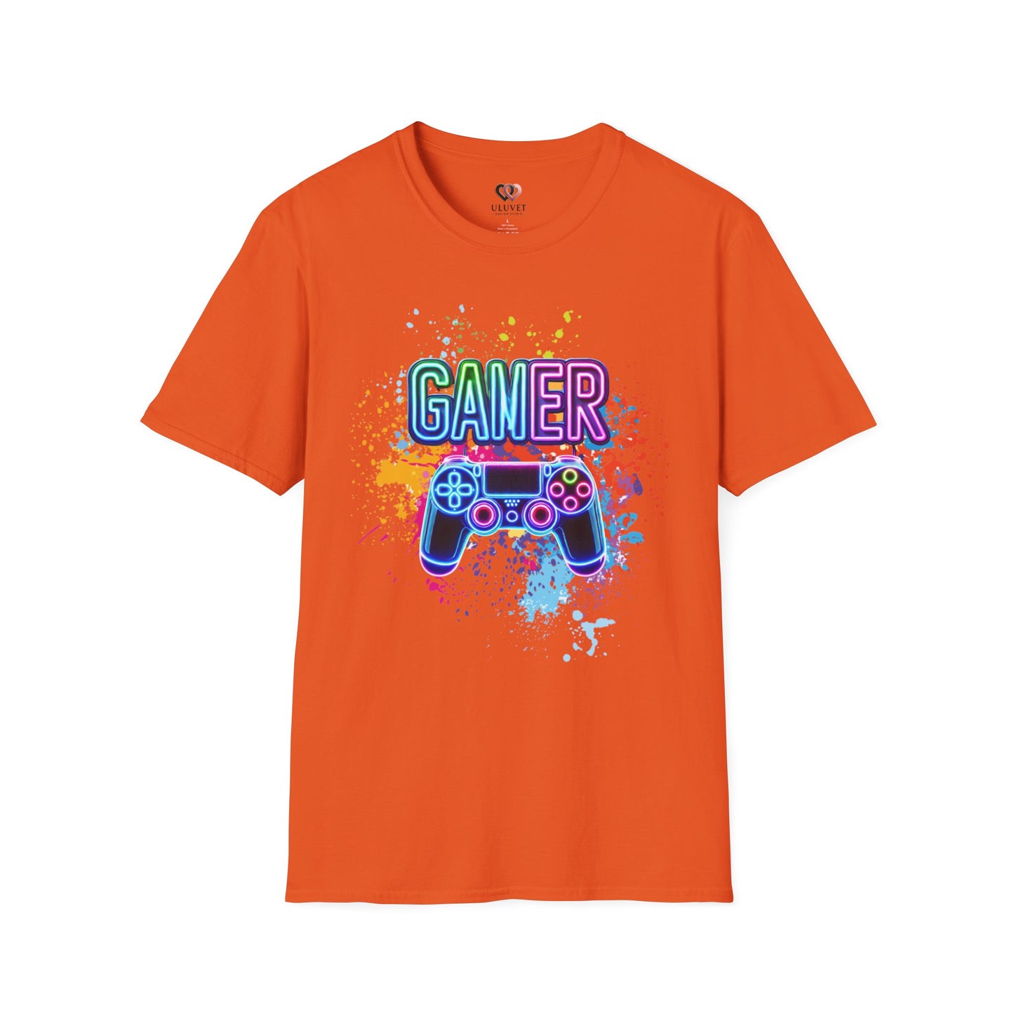 Gamer T-Shirt, Unisex Softstyle Tee, Fun Colors, Gamer Shirt, Gaming Tee, Video Game Tshirt, Casual Gamer Apparel