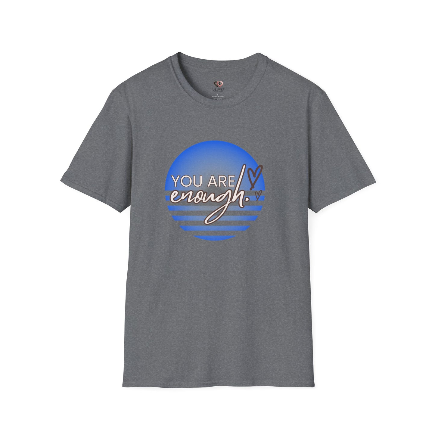 You Are Enough Unisex Softstyle T-Shirt, Affirmation Tee, Gift for Her, Self-Love Shirt, Motivational Top, Casual Wear