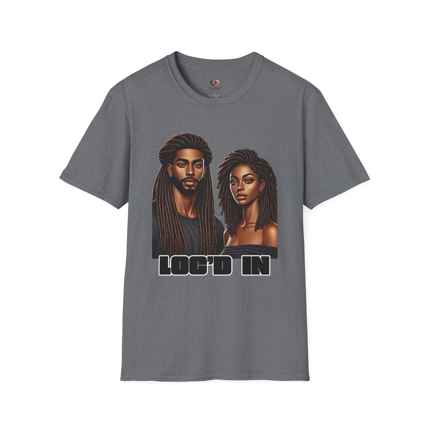 Loc'd In Unisex Softstyle T-Shirt, Unique Hair Art Tee, Gift for Dreadlock Lovers, Casual Wear, Trendy Apparel