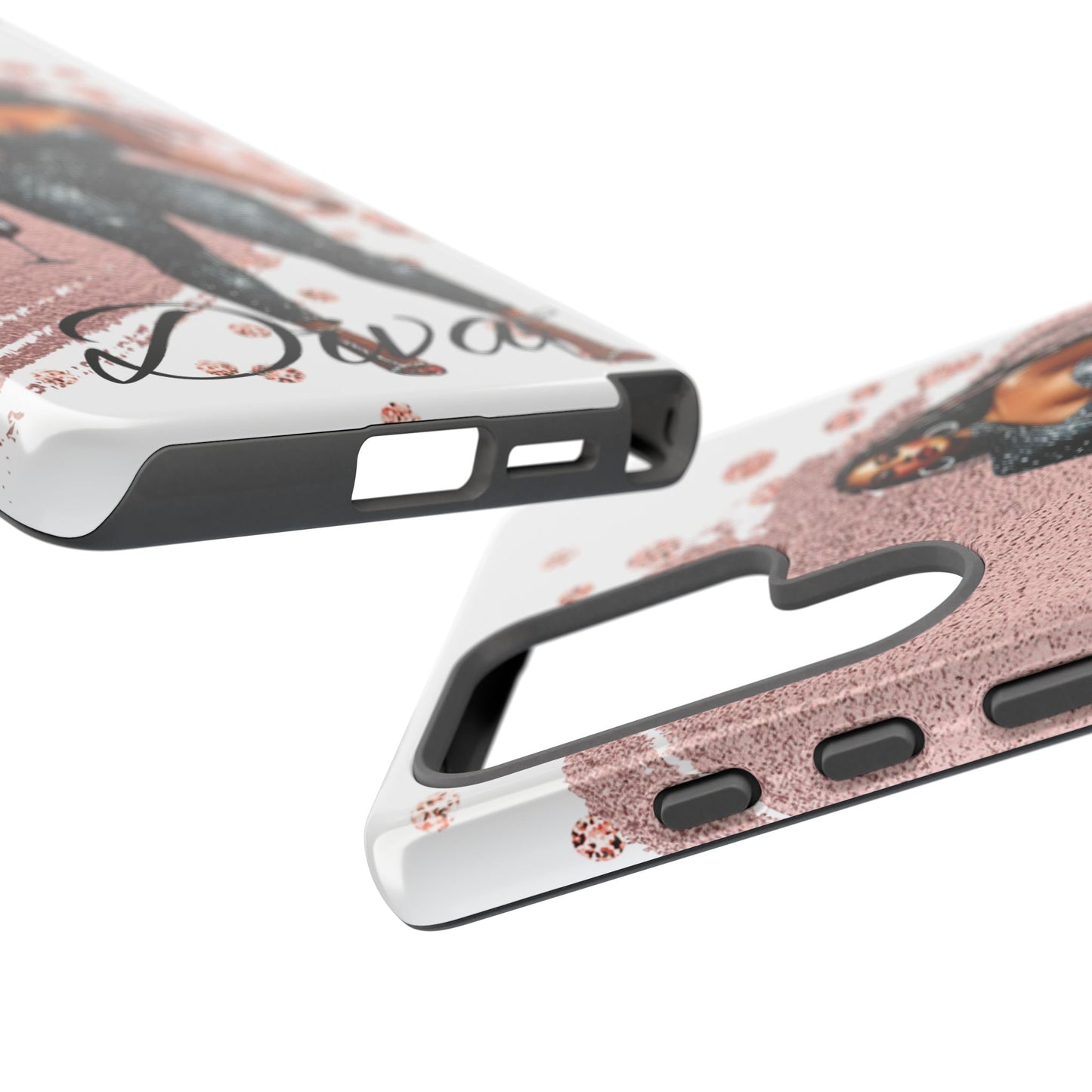 Glamorous Diva Cell Phone Case, Stylish Female Beauty Cover, Tough Cases for Women, Fabulous Girl Boss Accessories, Fashionable Lady Phone