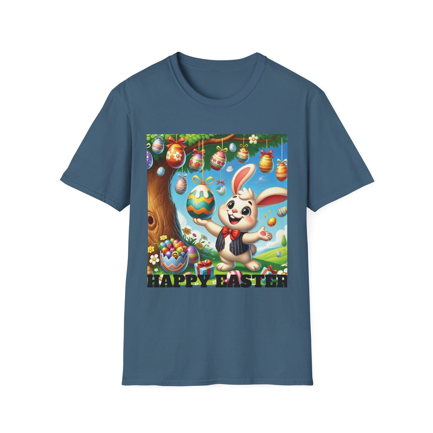 Easter & Halloween Unisex T-Shirt, Cute Bunny Tee, Spooky Rabbit Shirt, Holiday Graphic Top, Festive Wear, Easter Celebration
