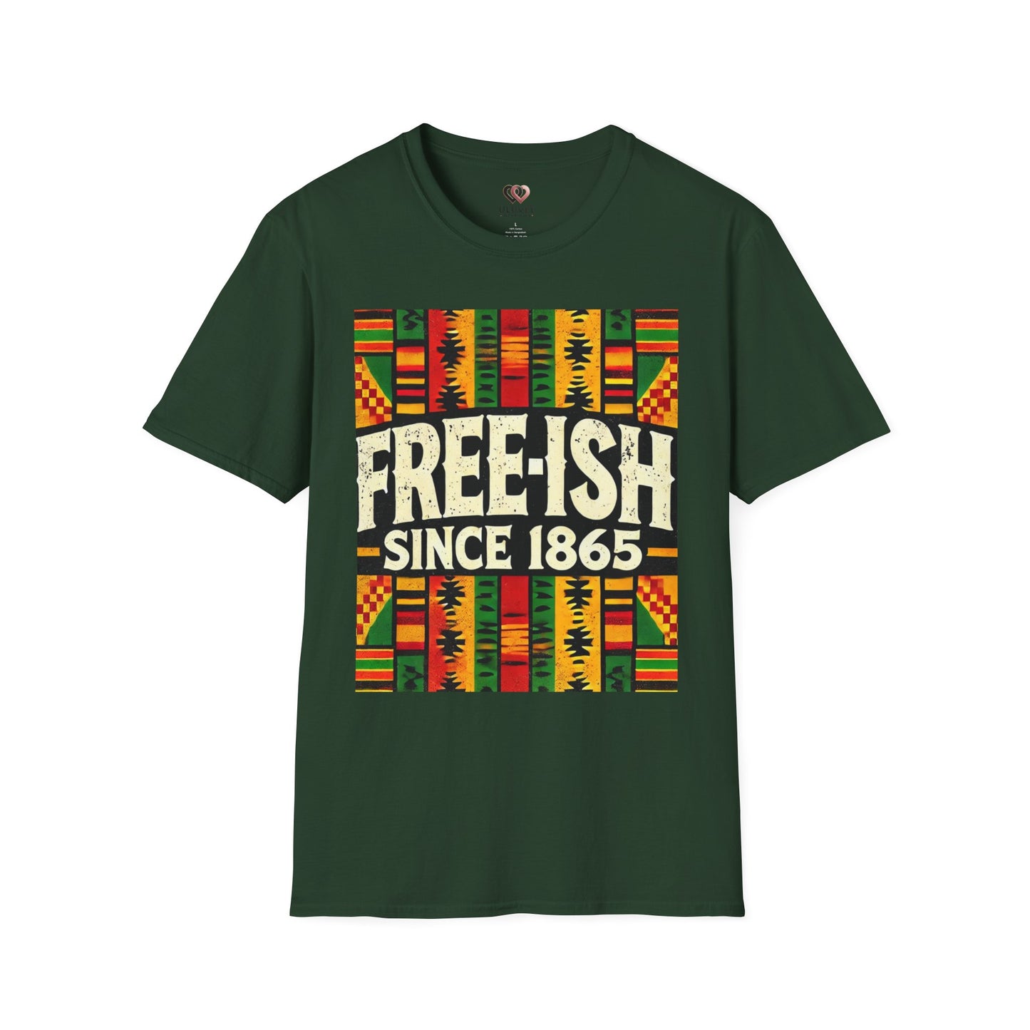 Free-ish Since 1865 Unisex Softstyle T-Shirt, Casual Wear, Black History Month, Gift for Activists, Comfortable Tee