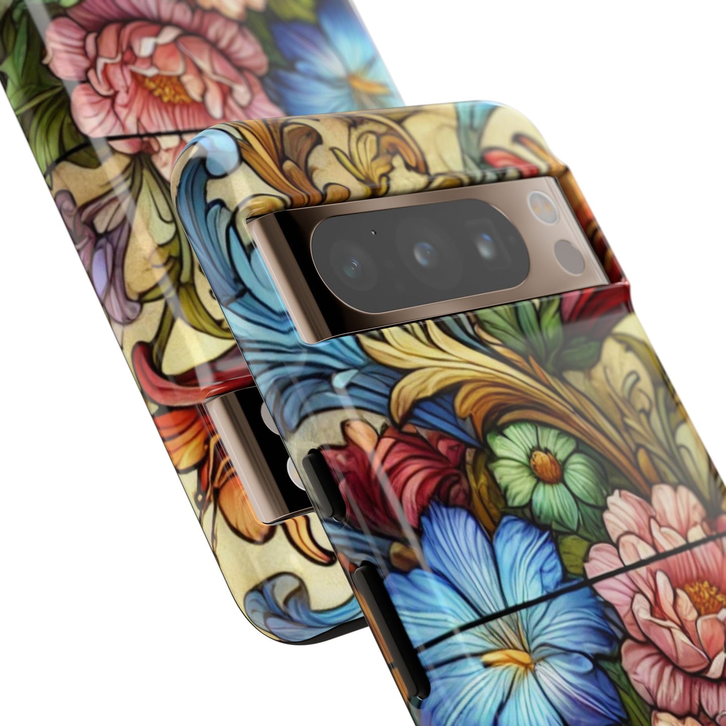 Floral Phone Case, Tough Cases with Colorful Floral Design, Gift for Her, Elegant Phone Cover, Spring Vibes, Unique Design