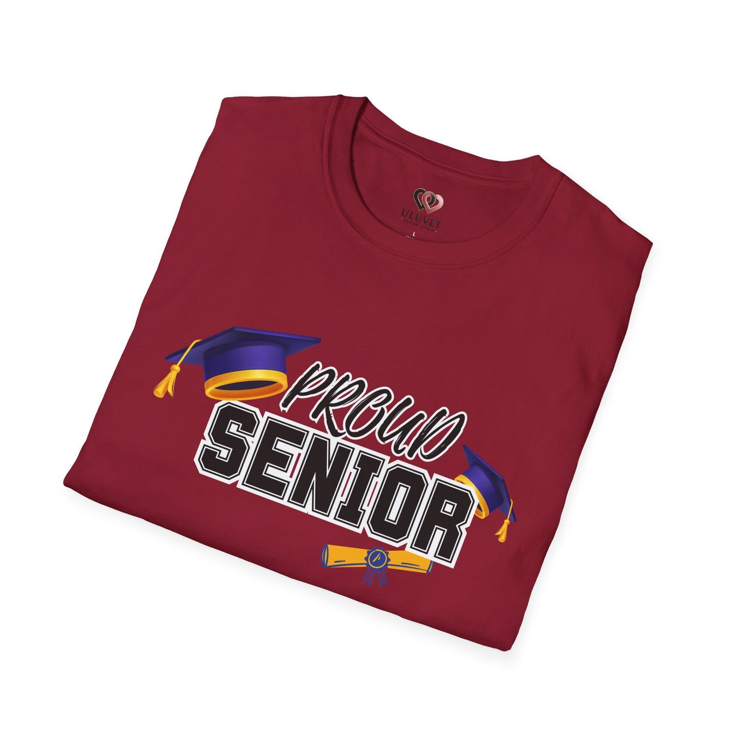 Proud Senior T-Shirt, Graduation Shirt, Unisex Tee for Graduates,, End of School Year Gift, Comfy Student Apparel