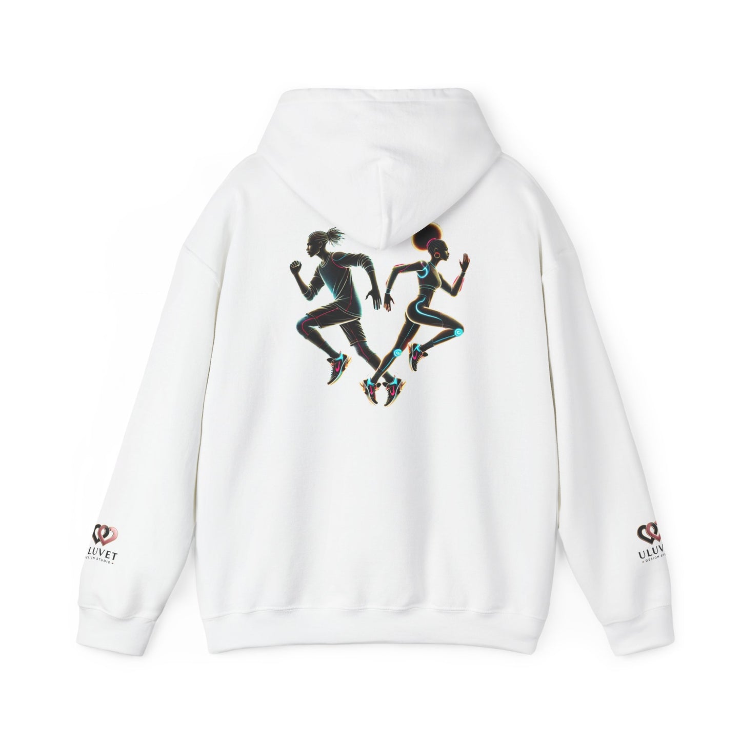 Dynamic Running Hooded Sweatshirt | Cozy Unisex Gift, Running Enthusiast Hoodie, Sportswear, Comfortable Style, Fitness Apparel
