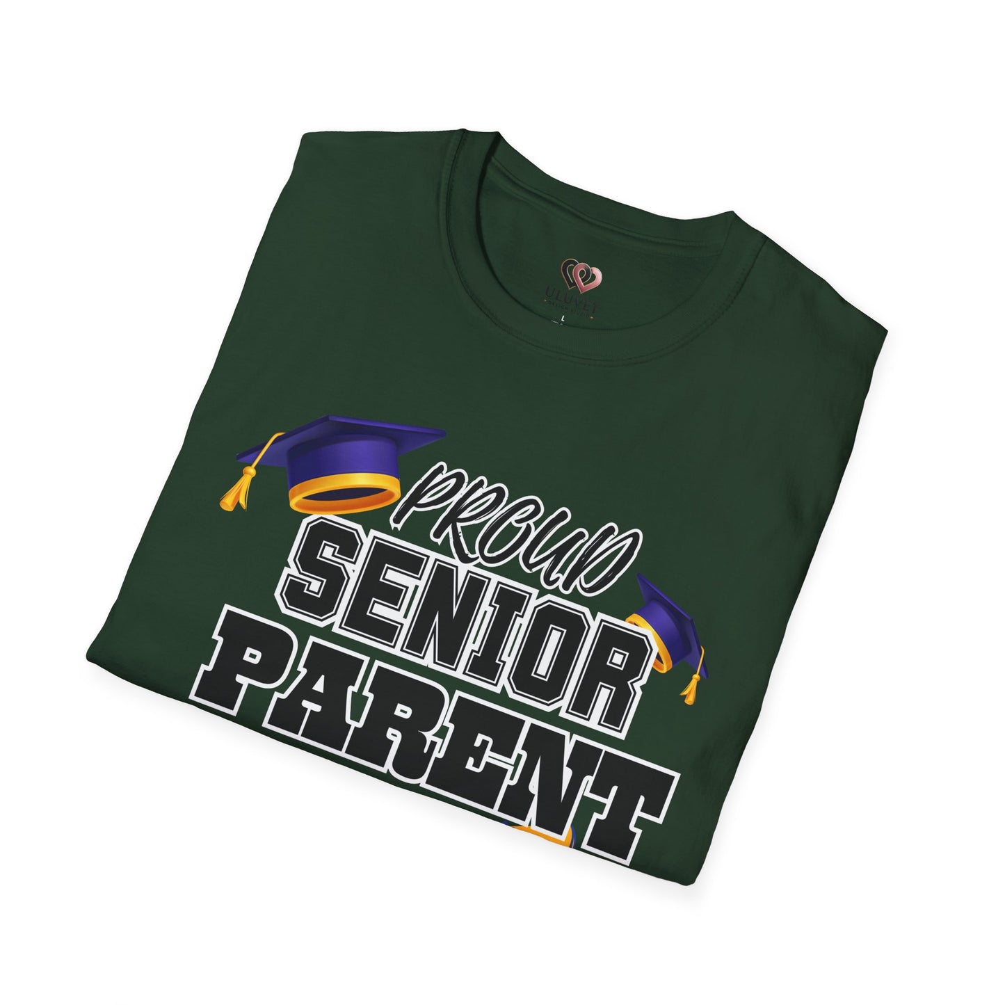 Proud Senior Parent T-Shirt, Graduation Gift, Unisex Tee, Softstyle Shirt, Senior Year Celebration Wear, School Pride Apparel
