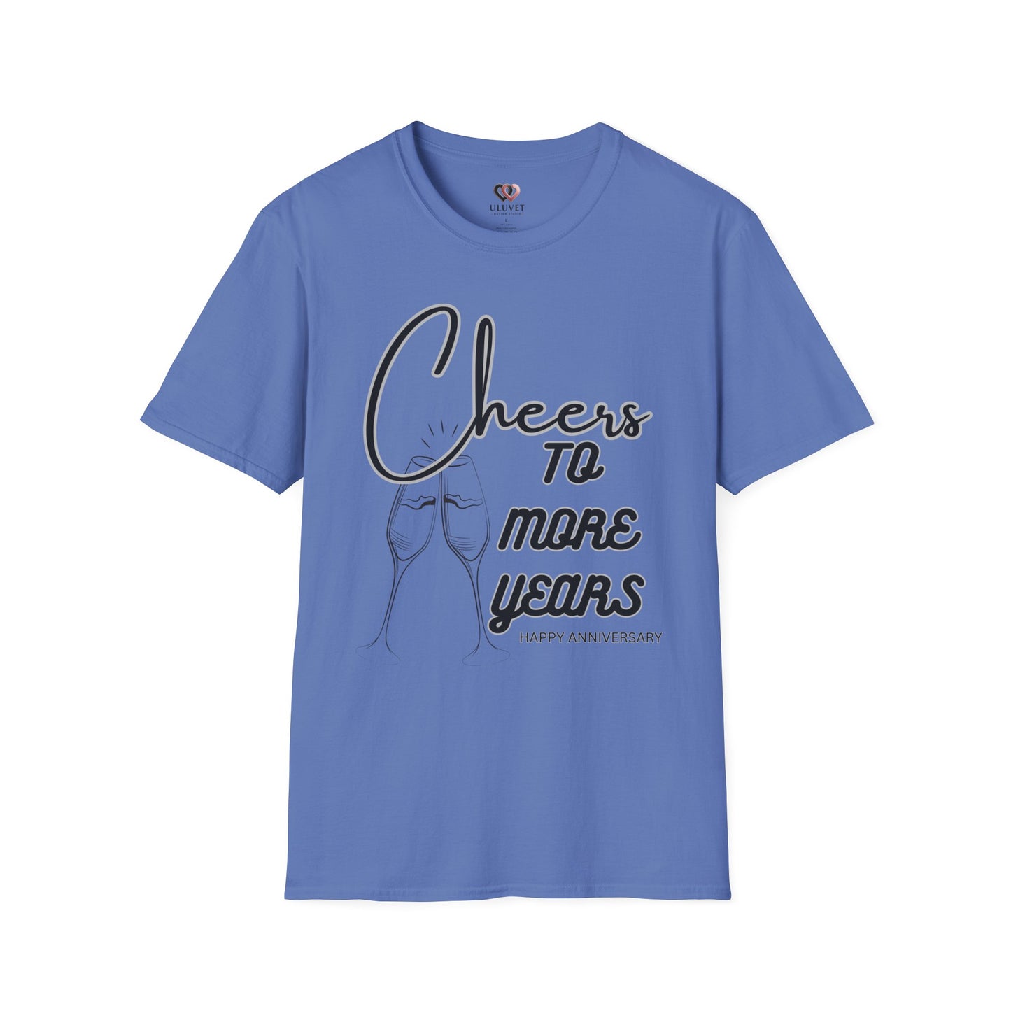 Cheers to More Years Anniversary T-Shirt, Gift for Couples, Unisex Tee, Celebration Shirt, Happy Anniversary Outfit
