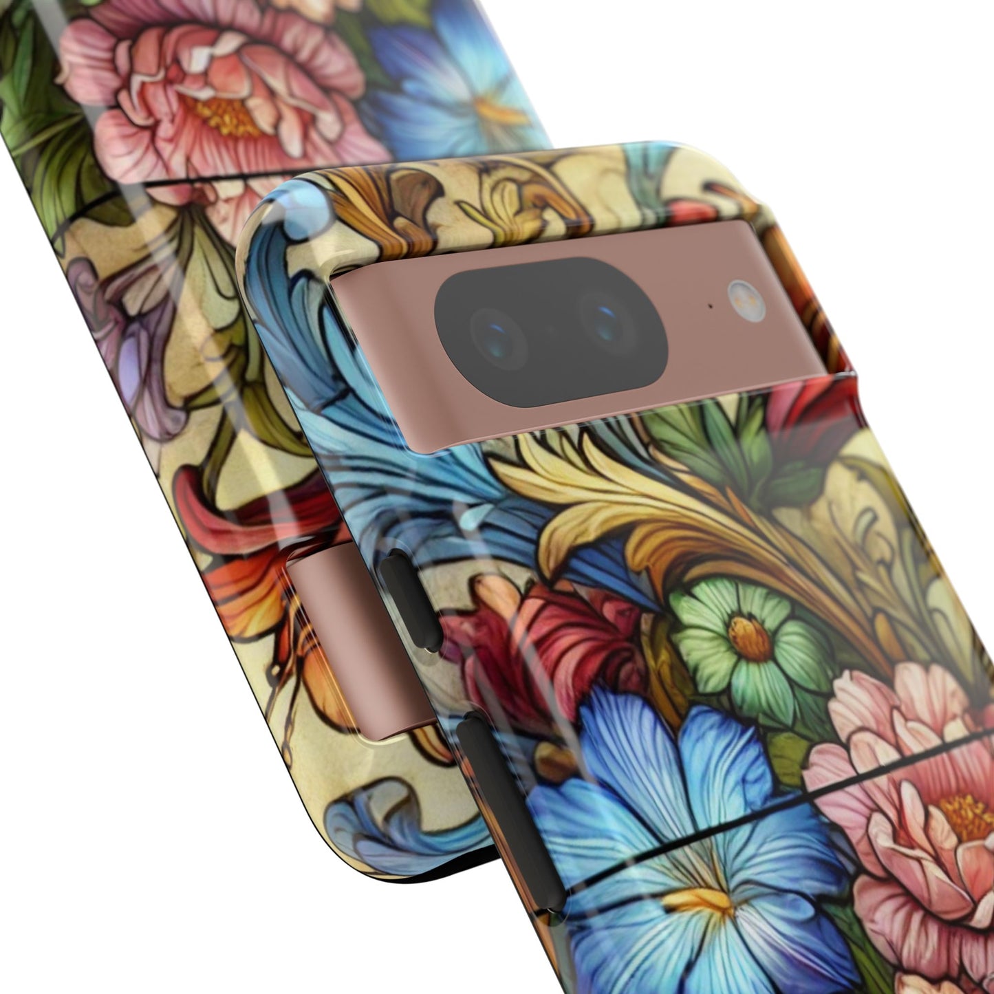 Floral Phone Case, Tough Cases with Colorful Floral Design, Gift for Her, Elegant Phone Cover, Spring Vibes, Unique Design