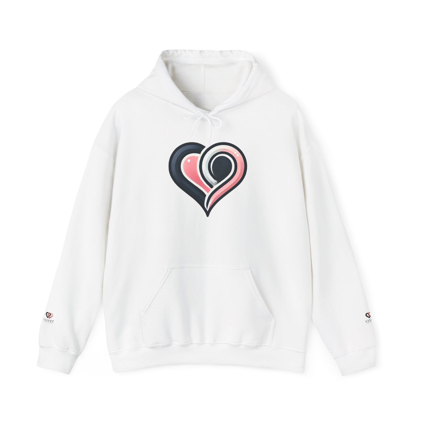 Cozy Heart Design Unisex Hoodie, Perfect for Valentine's Day, Gift for Couples, Love Apparel, Casual Comfort, Everyday Wear