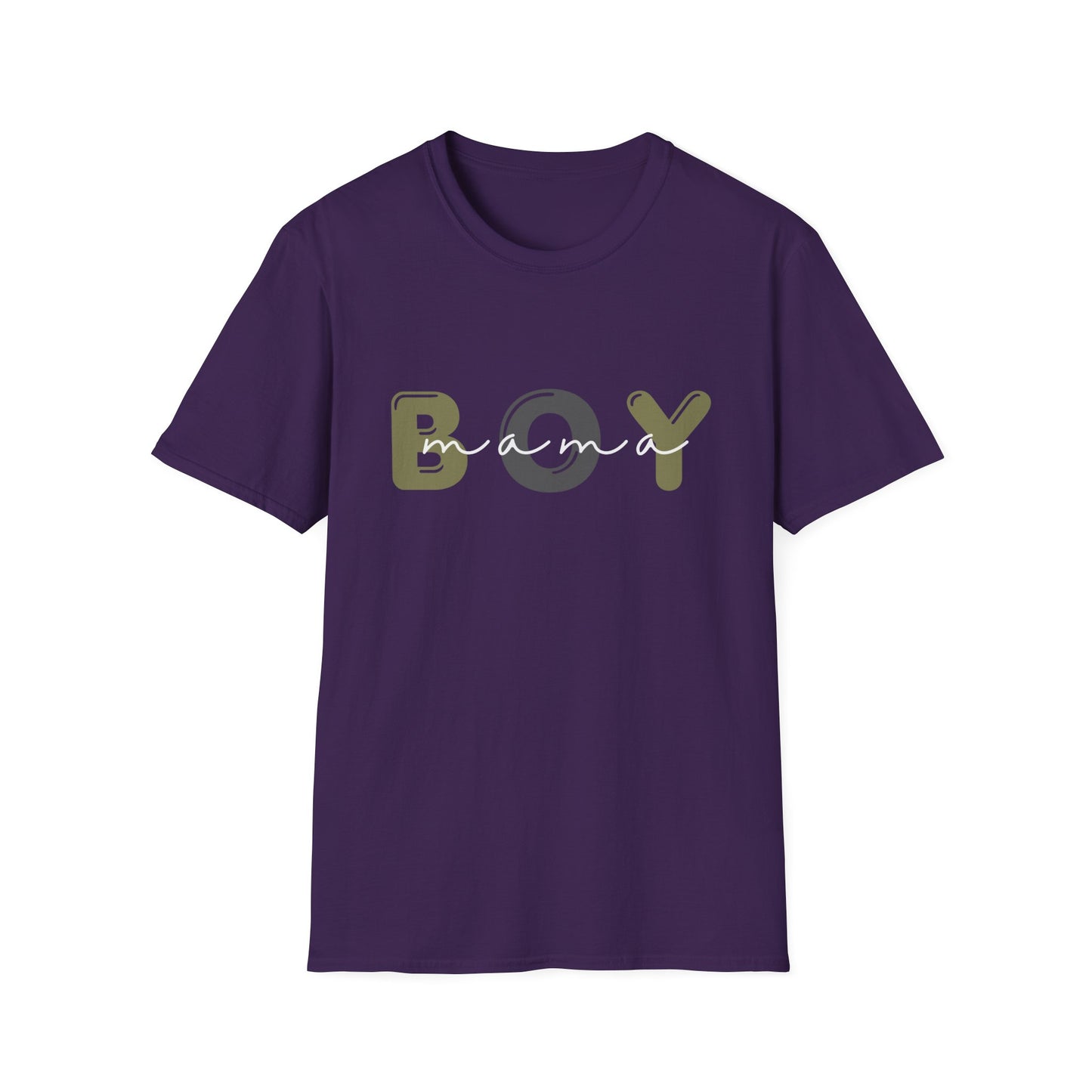 Boy Mama Unisex Softstyle T-Shirt, Casual Tee for Moms, Perfect Gift for Mother's Day, Summer Apparel, Family Matching Tee