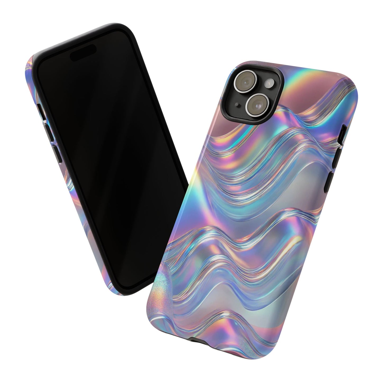 Iridescent Phone Case, Stylish Smartphone Cover, Trendy Tech Accessory, Colorful Gift for Her, Modern Design for Any Occasion