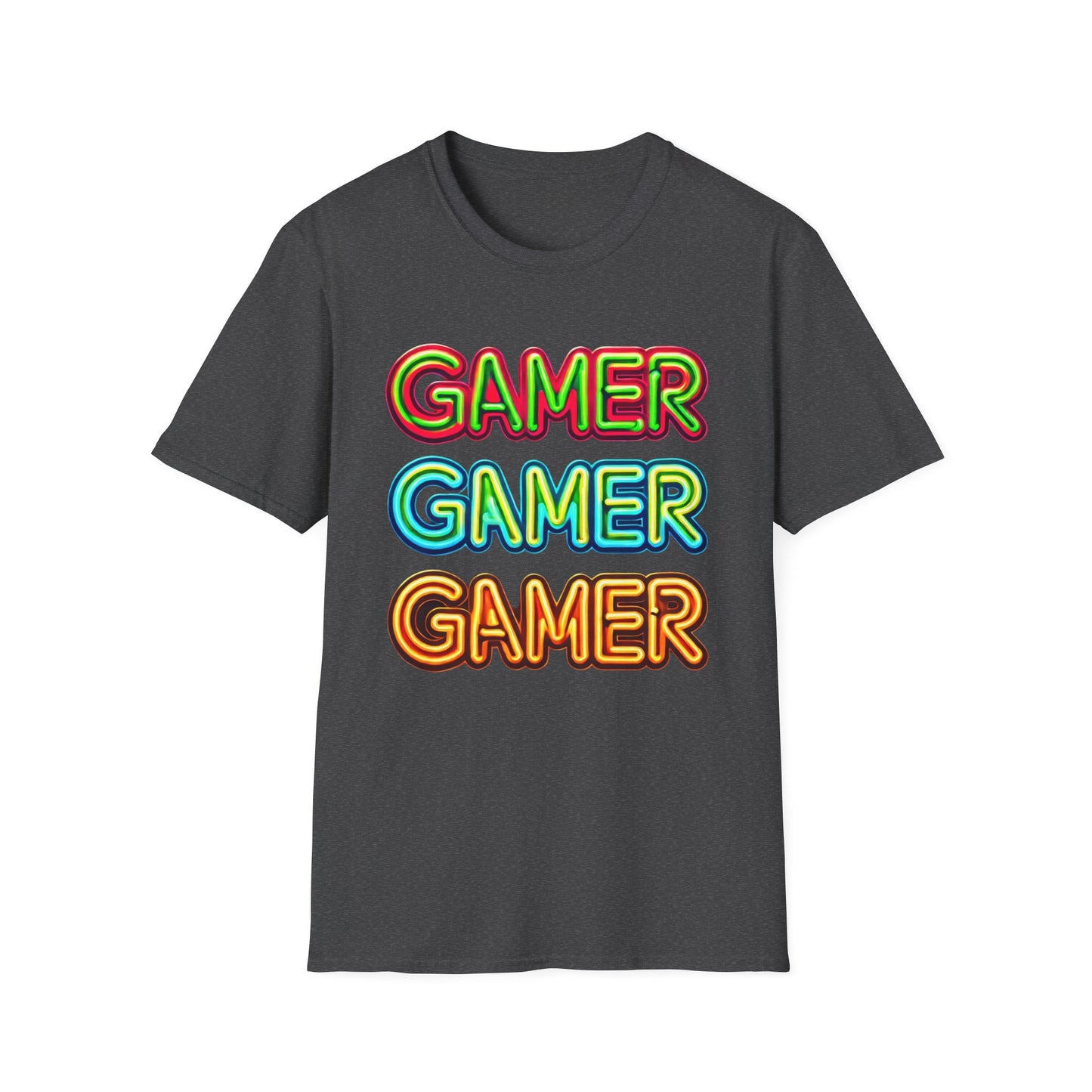 Retro Gamer Unisex Softstyle T-Shirt - Perfect for Gamers, Gaming Events, Birthdays, or Casual Wear, Gamer Tee, Gift for Gamers, Video Game