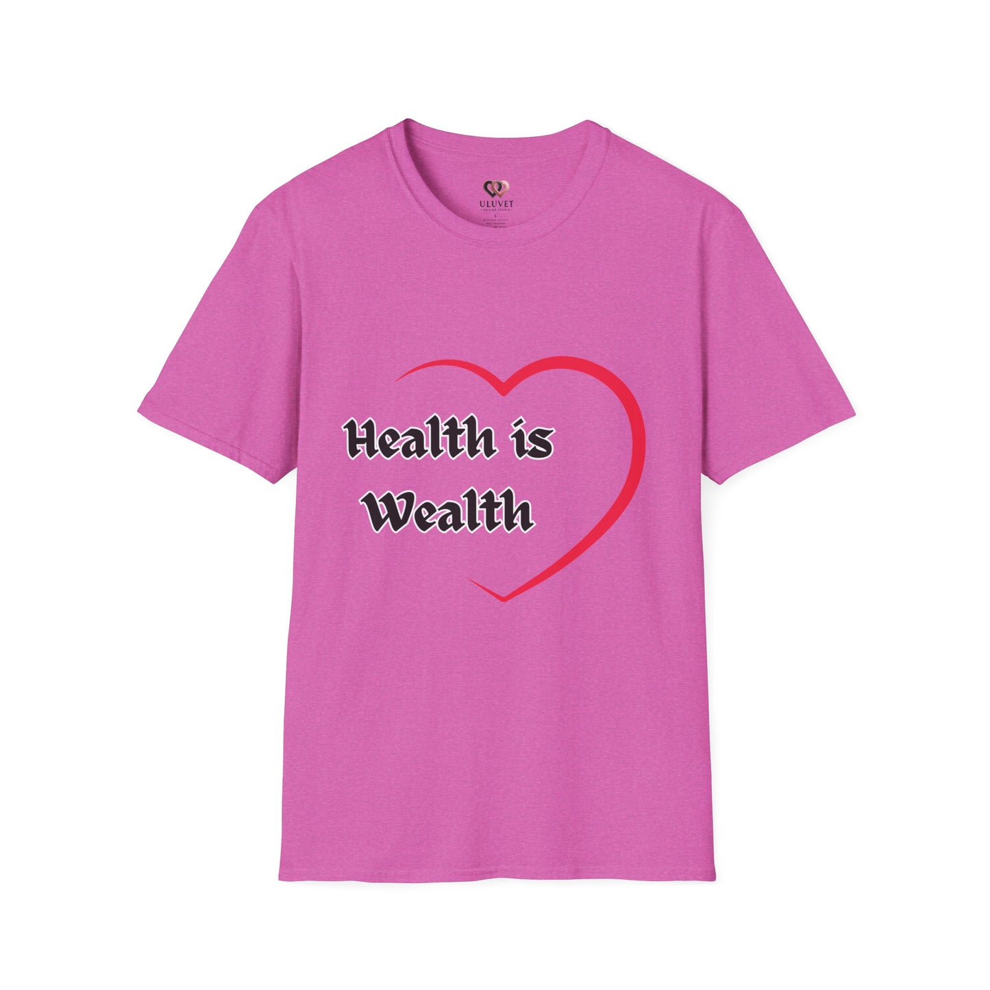 Health is Wealth Unisex T-Shirt, Inspirational Tee for Wellness, Motivational Gift, Casual Wear, Self-Care Apparel, Lounge Shirt